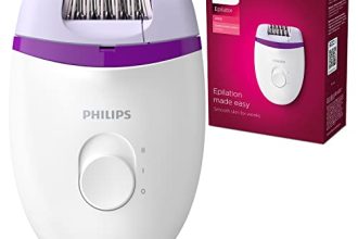 Philips Epilateur Satinelle Essentiel comportant 21 embouts et 2 réglages de vitesse (modèle BRE225/00)