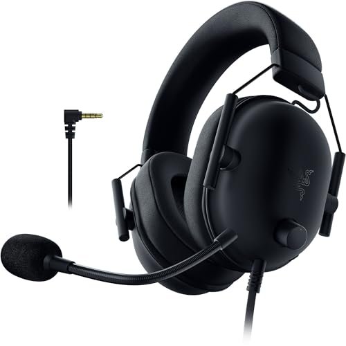 Razer Blackshark V2 X (Xbox) - Casque E-Sports Filaire pour Console Xbox S - X (250g, Microphone Cardioïde, Haut-Parleurs 50mm, Annulation Passive du Bruit, connecteur 3,5mm) Noir