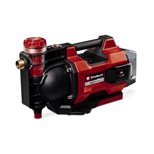 Einhell Pompe d'arrosage sans fil AQUINNA 36/38 F LED AUTOMATIQUE Solo Power X-Change (36V, Débit max. 3,800 L/h, Pression 3,7bar) Livré sans batterie ni chargeur