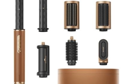 DREAME AirStyle Pro, appareil de coiffure 7 en 1, séchage rapide, 2 enrouleurs, cheveux volumineux, brosse lissante, moins de frisottis, emballage en cuir, coiffage par flux d'air, design magnétique